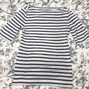 Bundle 4/25 3/4 length boatneck striped t-shirt